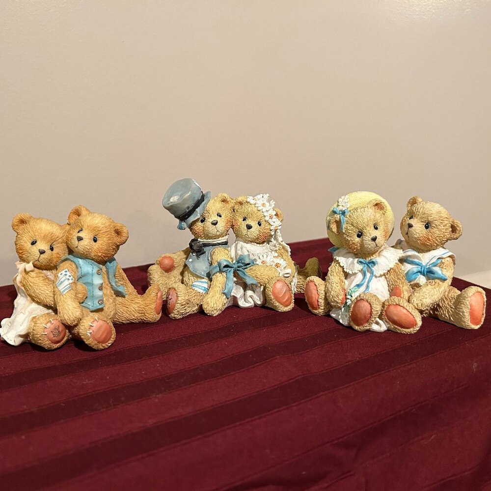 Lot of 3 Couple Cherished Teddies